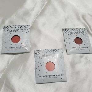 Colourpop pressed powder singles set of 3